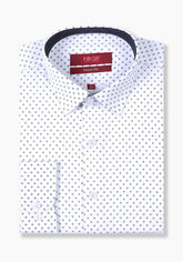 Printed White & Black Shirt